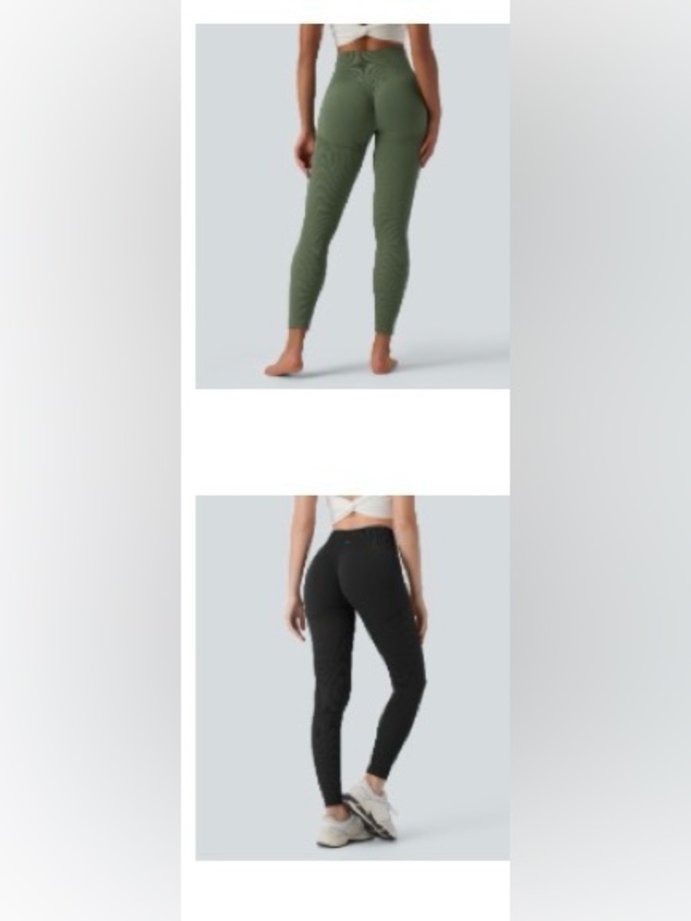 Halara two pairs seamless high waisted Tommy control leggings